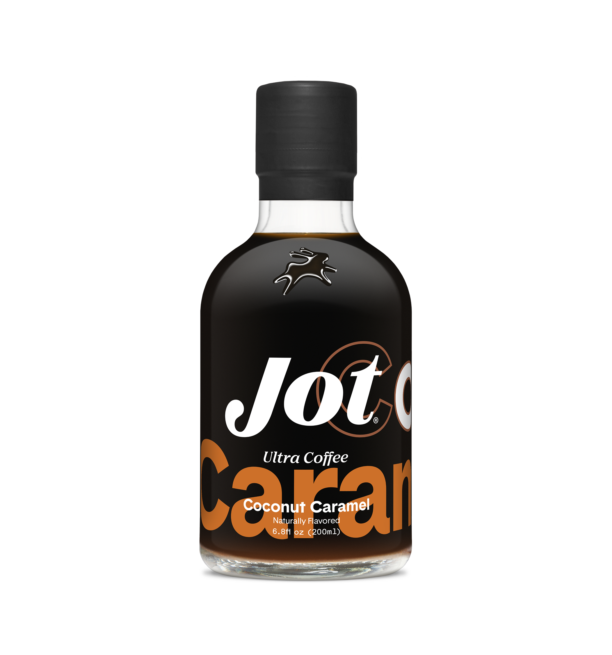Bottle of Jot Ultra Coffee, Coconut Caramel flavor.
