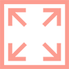 A solid coral-colored square.