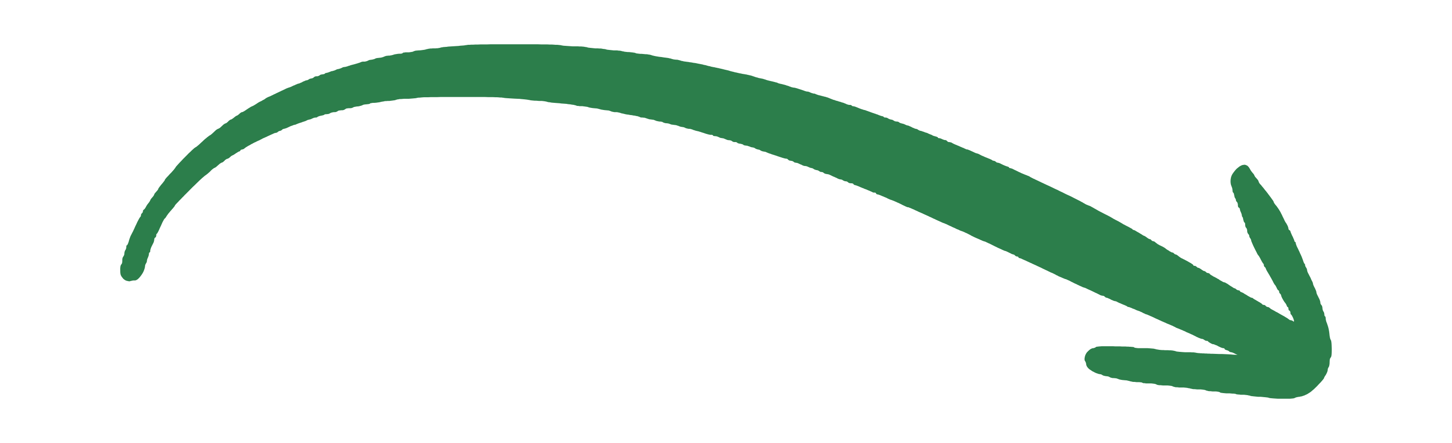 Green curved arrow pointing downwards.