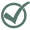 Green check mark icon on a light background.