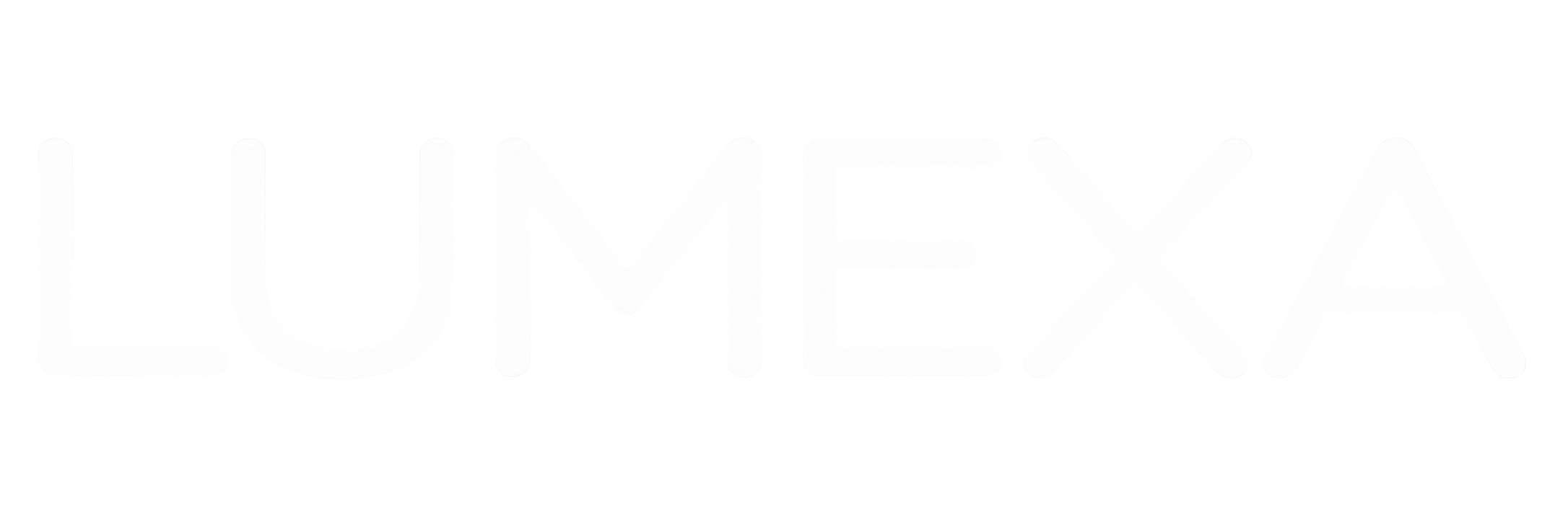 The word LUMEXA in a white, stylized, sans-serif font on a white background.