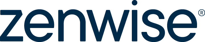 The Zenwise logo in dark blue text on a green background.