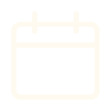 A light-colored outline icon of a calendar on a white background.
