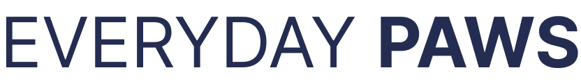 Text reading 'EVERYDAY PAWS' in bold, dark font.