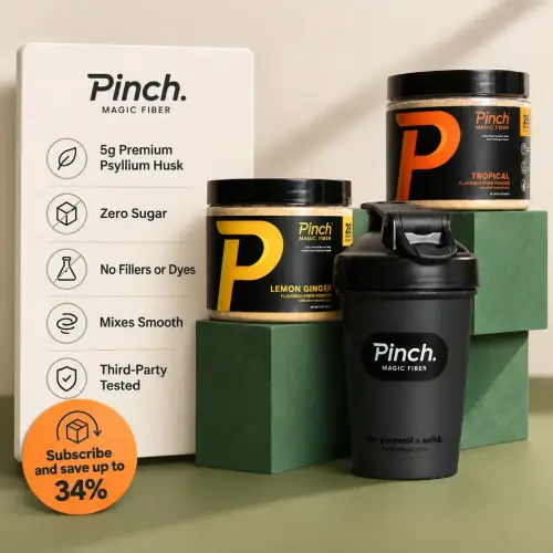 Pinch Magic Fiber products with benefits and subscription savings.