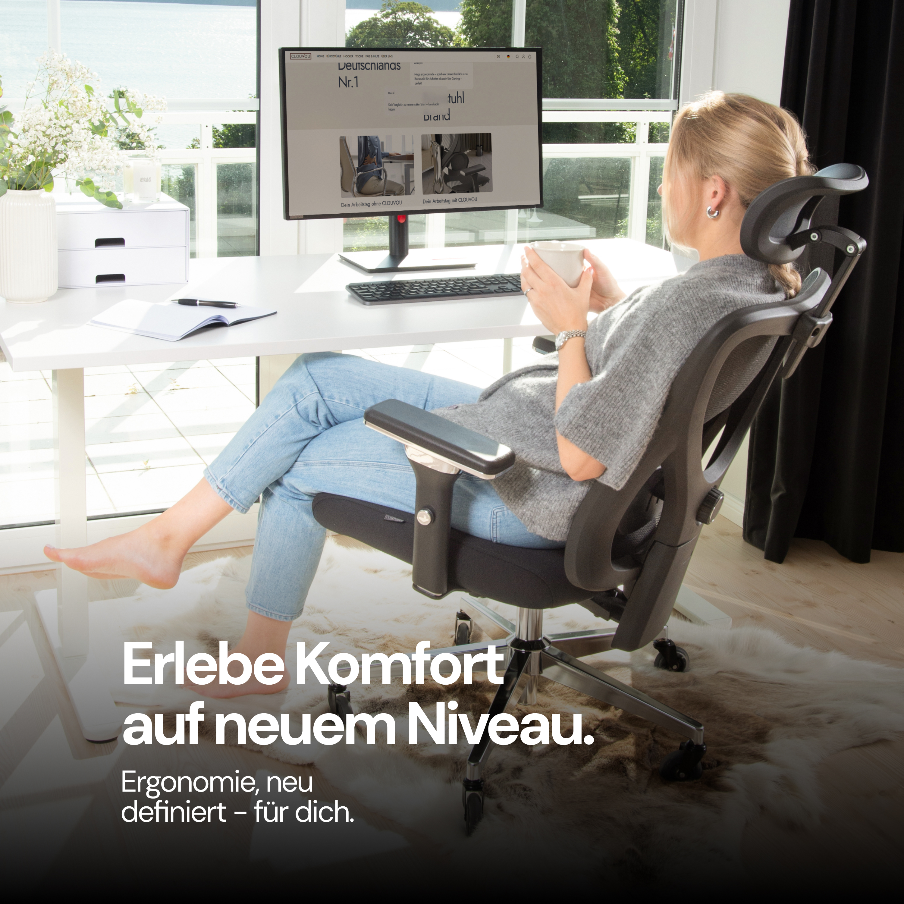 CLOUVOU BrightSeat – Ergonomic Office Chair: Best Value Winner