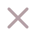 A light grayish-brown X-shaped icon with rounded ends on a white background, often used to close a window.