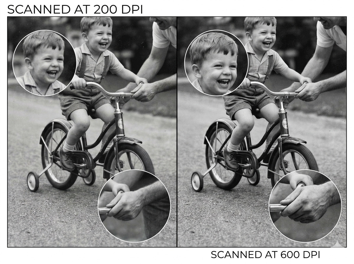 scanning at higher quality