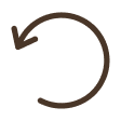 A dark brown, counter-clockwise circular arrow icon, symbolizing refresh or reload.