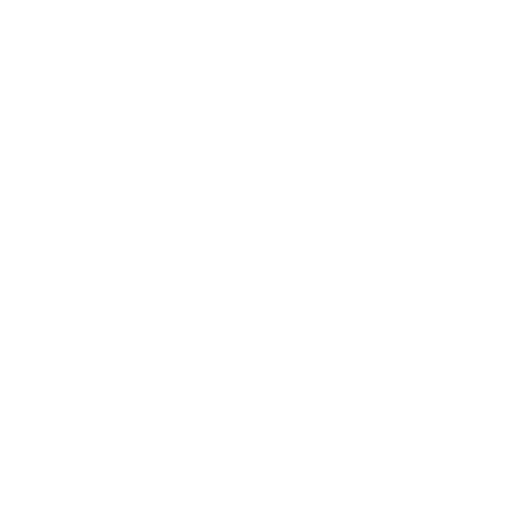 White paw print icon on a black background.