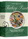 A green box of 'Turkey Feast' dog food with a picture of a bowl of the food.