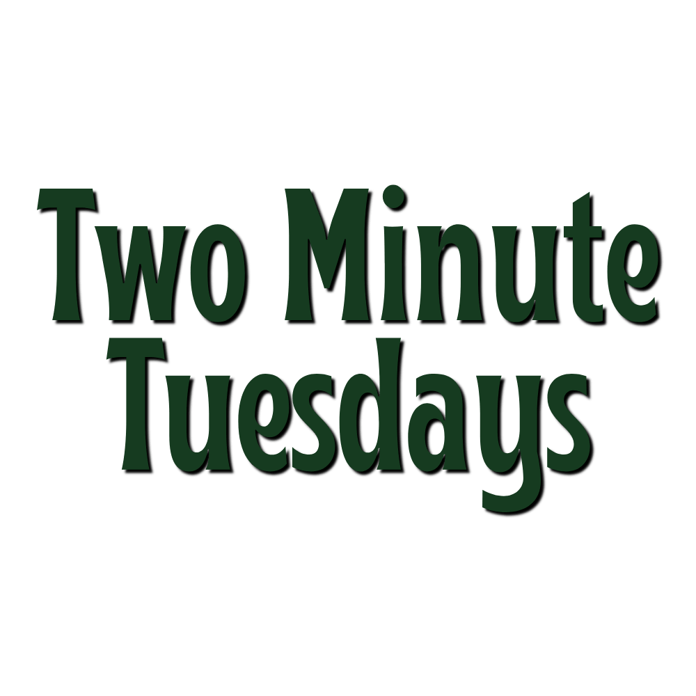 Two Minute Tuesdays badge for Local Nutrition 