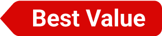 Red banner with white text reading 'Best Value'.