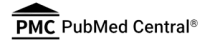 The logo for PMC PubMed Central, shown on a white background.
