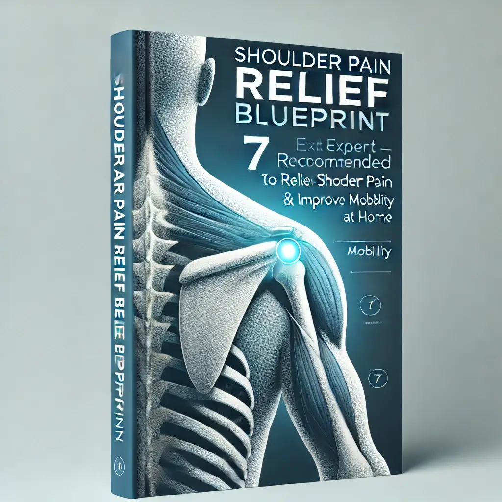 Book cover about shoulder pain relief and mobility improvement techniques.
