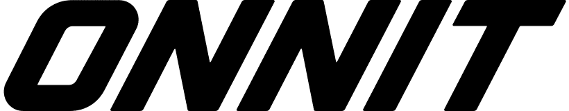 The Onnit logo in black, stylized, italicized text on a white background.