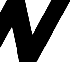 A stylized, bold, black capital letter N on a white background.