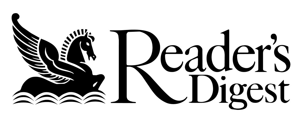 The Reader's Digest logo, which features a black silhouette of a Pegasus next to the publication's name.