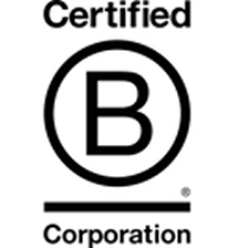 The Certified B Corporation logo, with a capital B inside a circle.