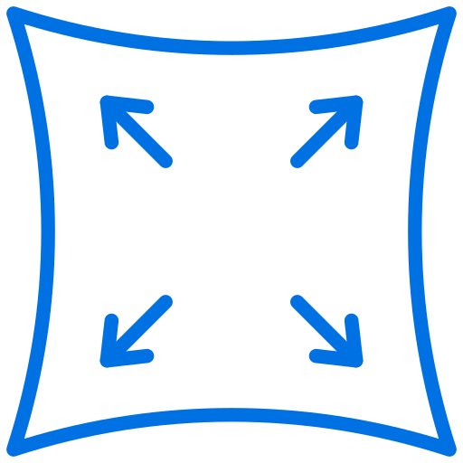 Blue signal bars icon representing network strength.