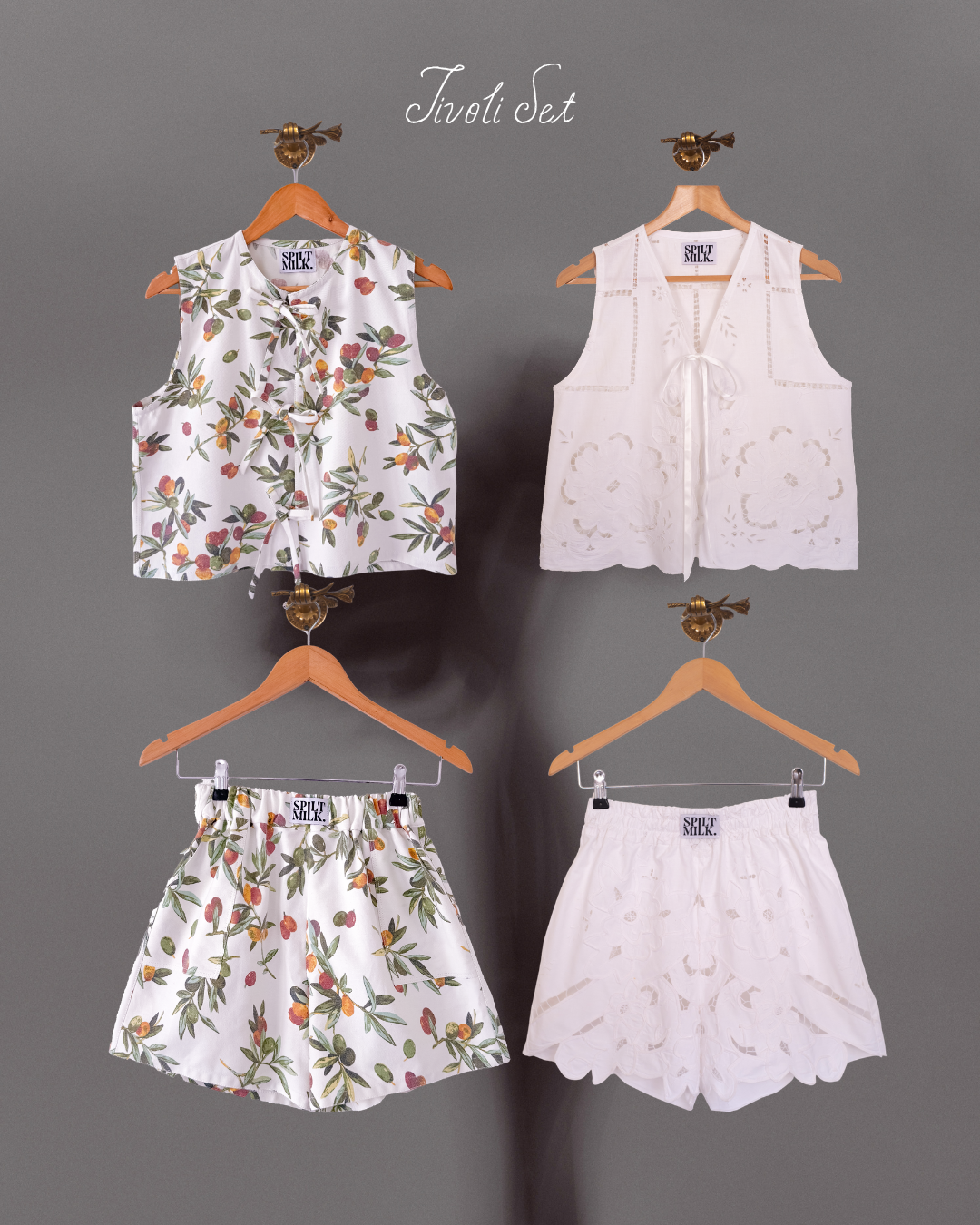 Tivoli Vest and Shorts set examples