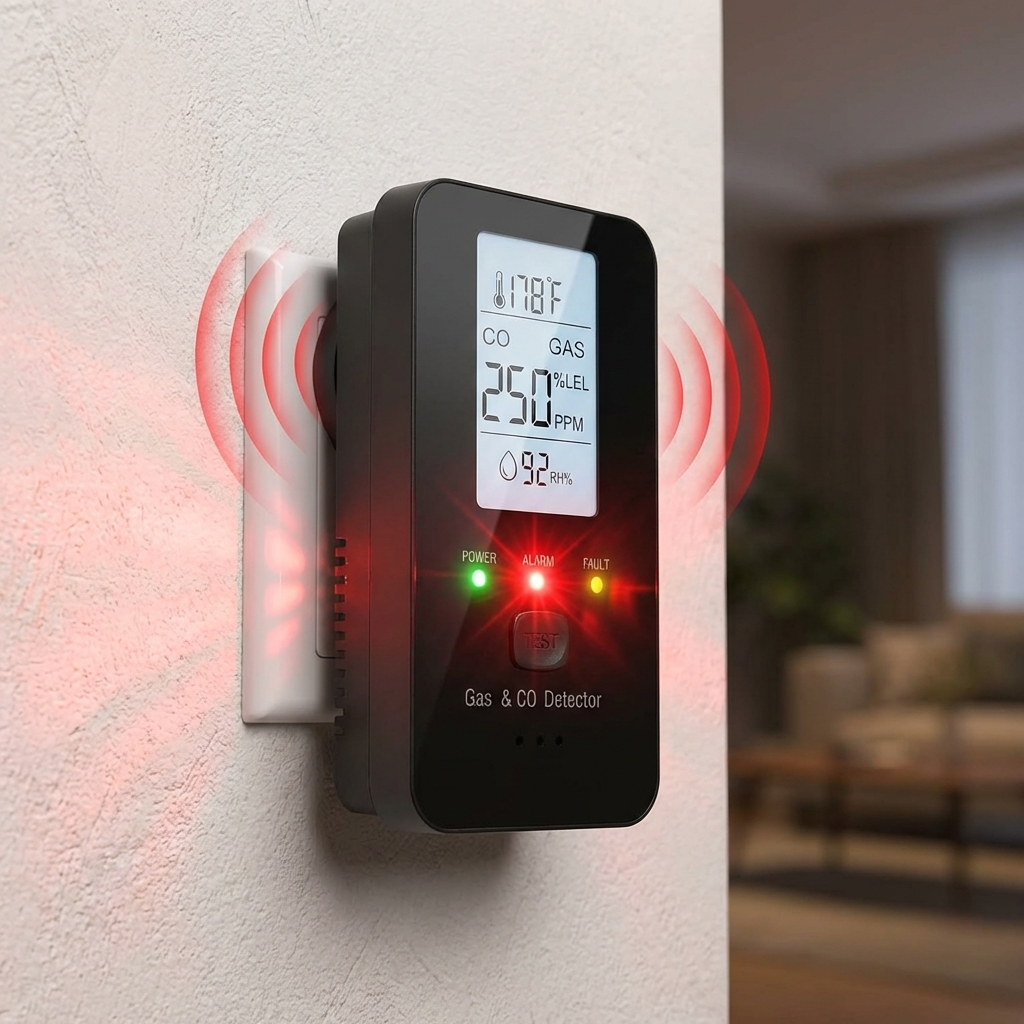 Assorted Japanese snacks and green tea on a red surface with a hand reaching for a treat.