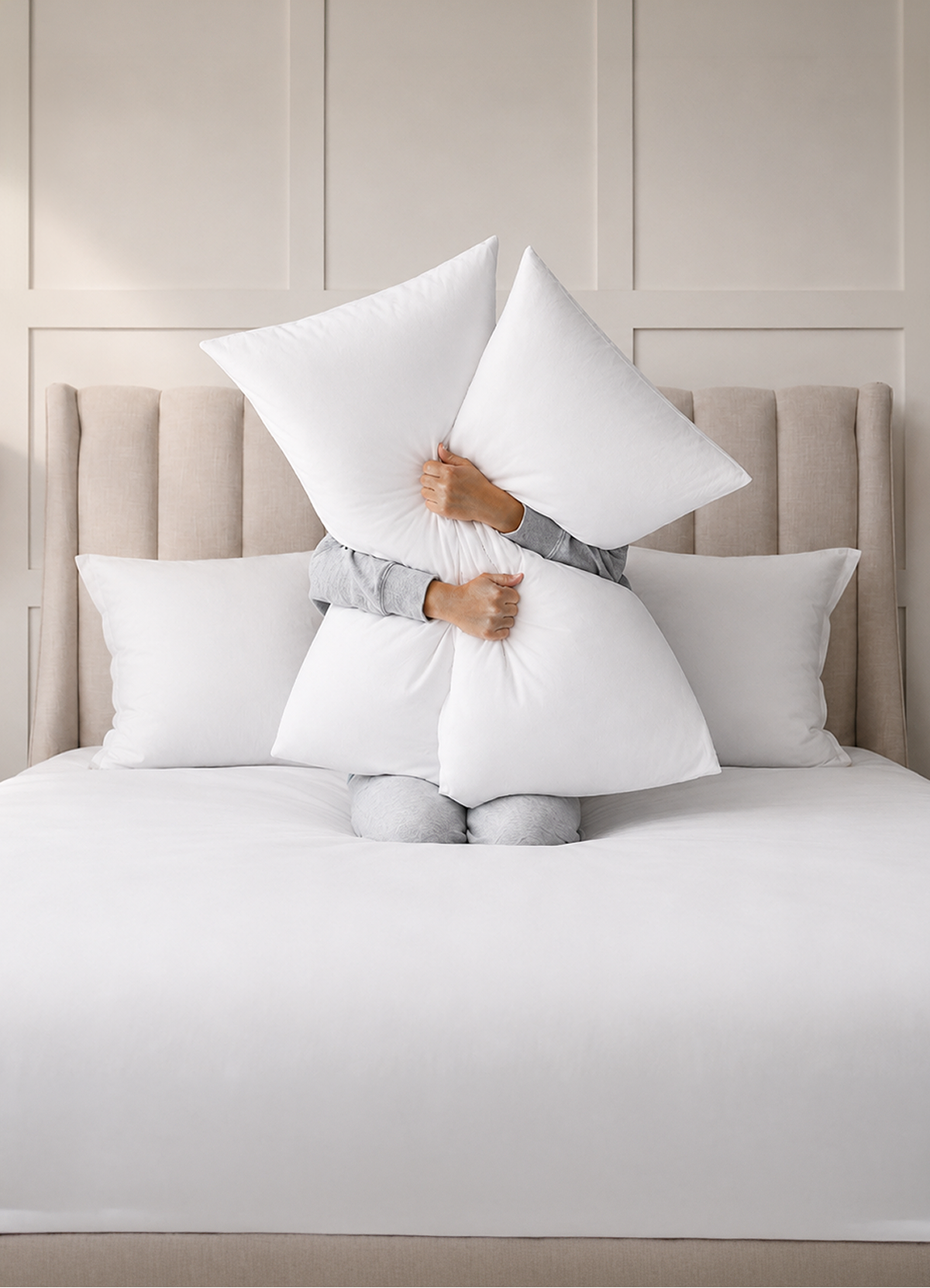 Resting with a Wamsutta Supreme Comfort pillow
