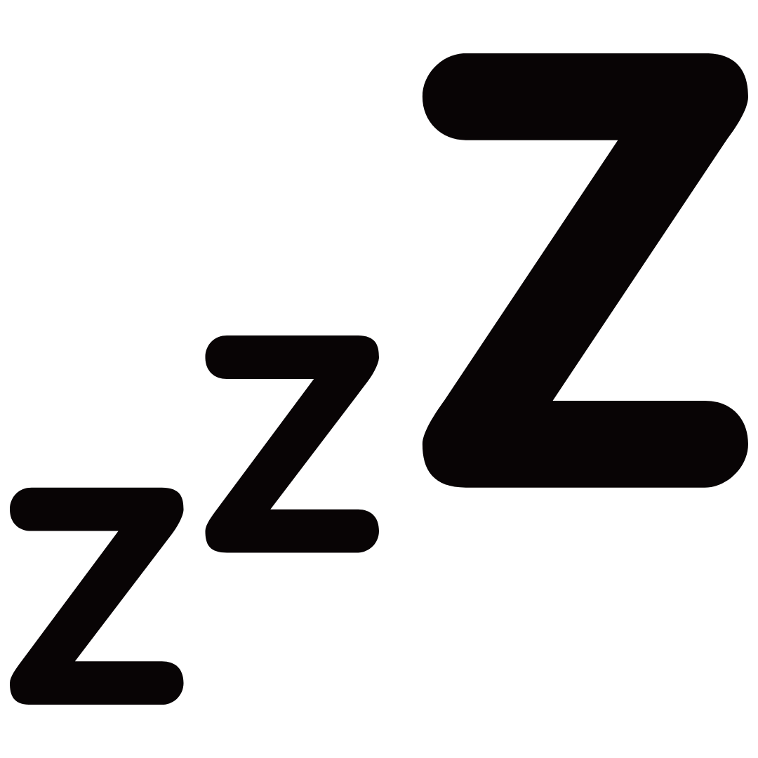 A black icon of three letter Z's of increasing size against a white background.