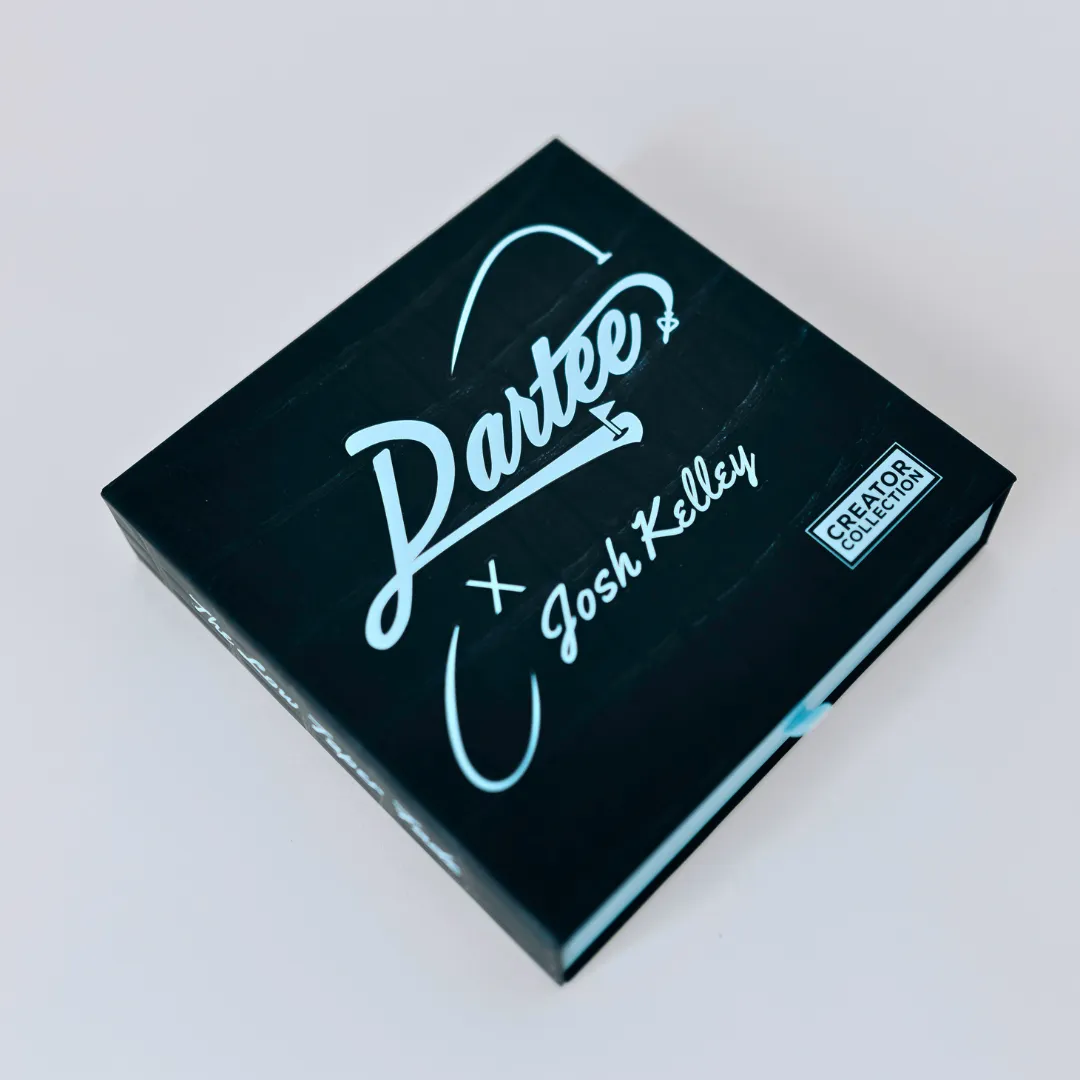 Black box labeled 'Partee x Josh Kelley, Creator Collection'.