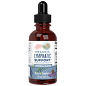 A brown dropper bottle of Organic Lymphatic Support herbal supplement against a white background.