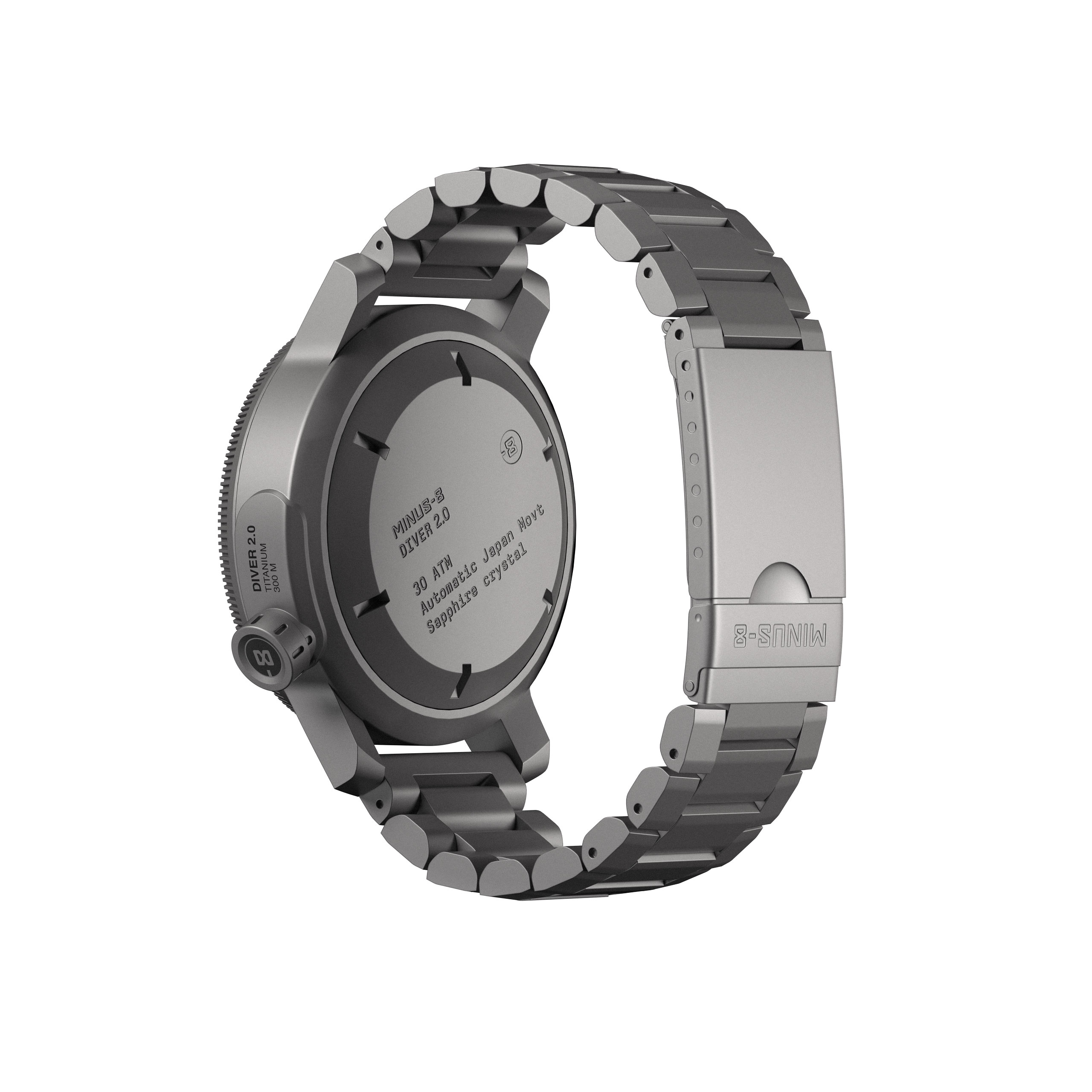 希少美品 MINUS-8 DIVER2.0 マイナスエイト メンズ 自動巻腕時計 Diver20_Grey_Hero_New_Hands.