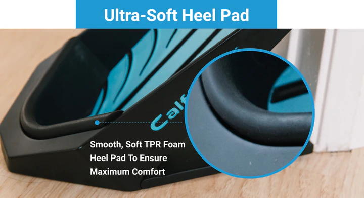 Heel pad with soft TPR foam, highlighting comfort and smooth design.
