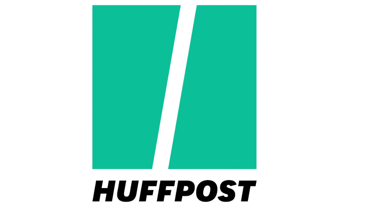 The HuffPost logo, with two green rectangles above the word 'HUFFPOST' in bold, black letters.