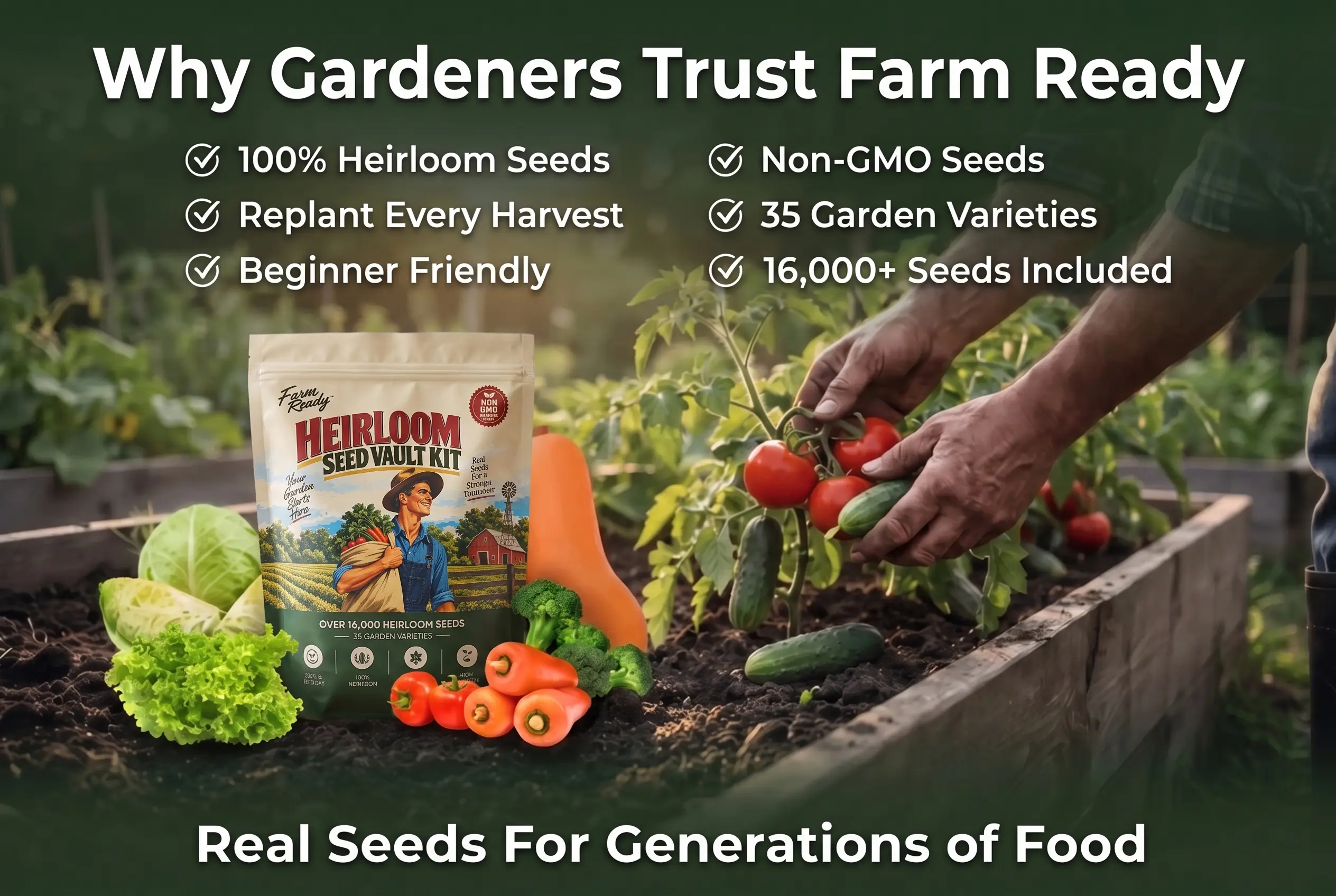 New FRDY Heirloom Seed Vault Kit – Farm Ready (FRDY)
