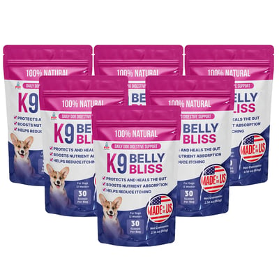 K9 Belly Bliss Digestive Support, 6 packs