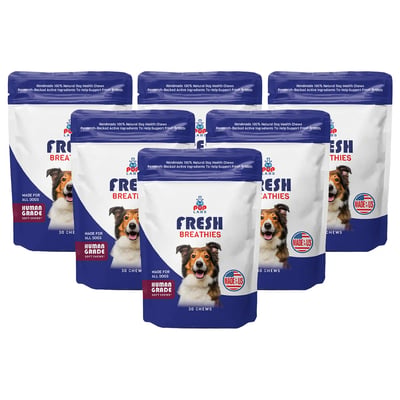 Fresh Breathies Dental Chews, 6 packs