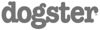 Gray logo with the word 'dogster' in lowercase letters.