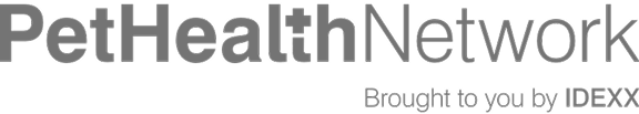 Logo of Pet Health Network with text 'Brought to you by IDEXX'.