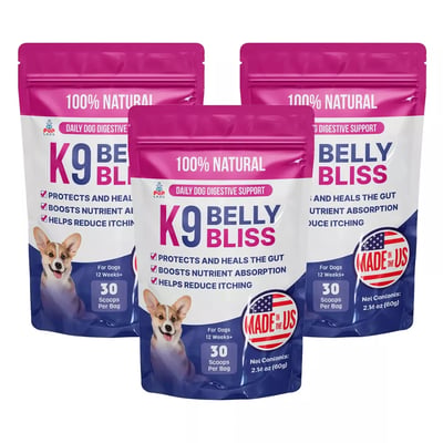 K9 Belly Bliss Digestive Support, 3 packs