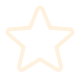 A light orange outline of a five-pointed star on a white background.