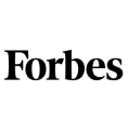 Black 'Forbes' text on a white background.