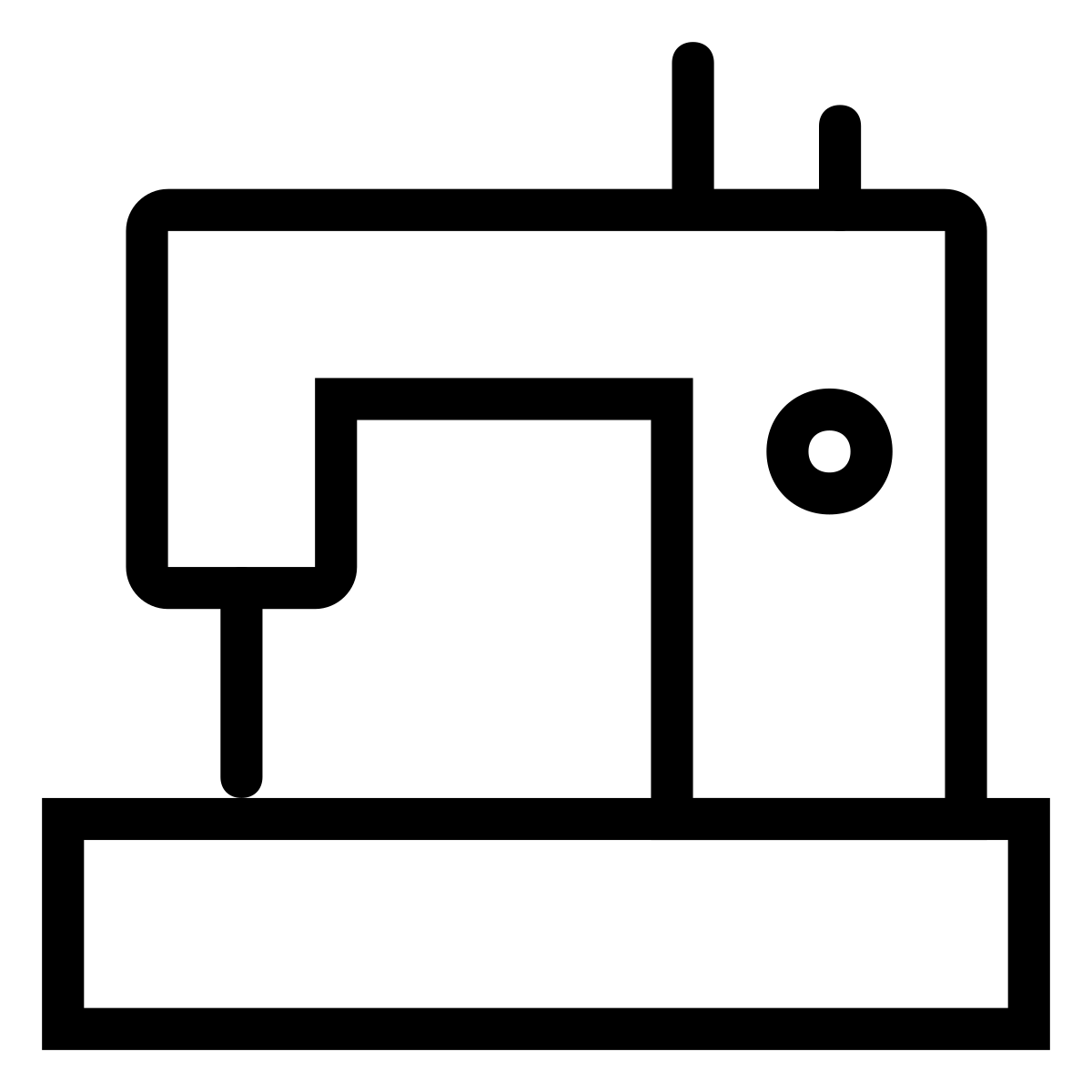Black and white illustration of a cat with a raised tail.