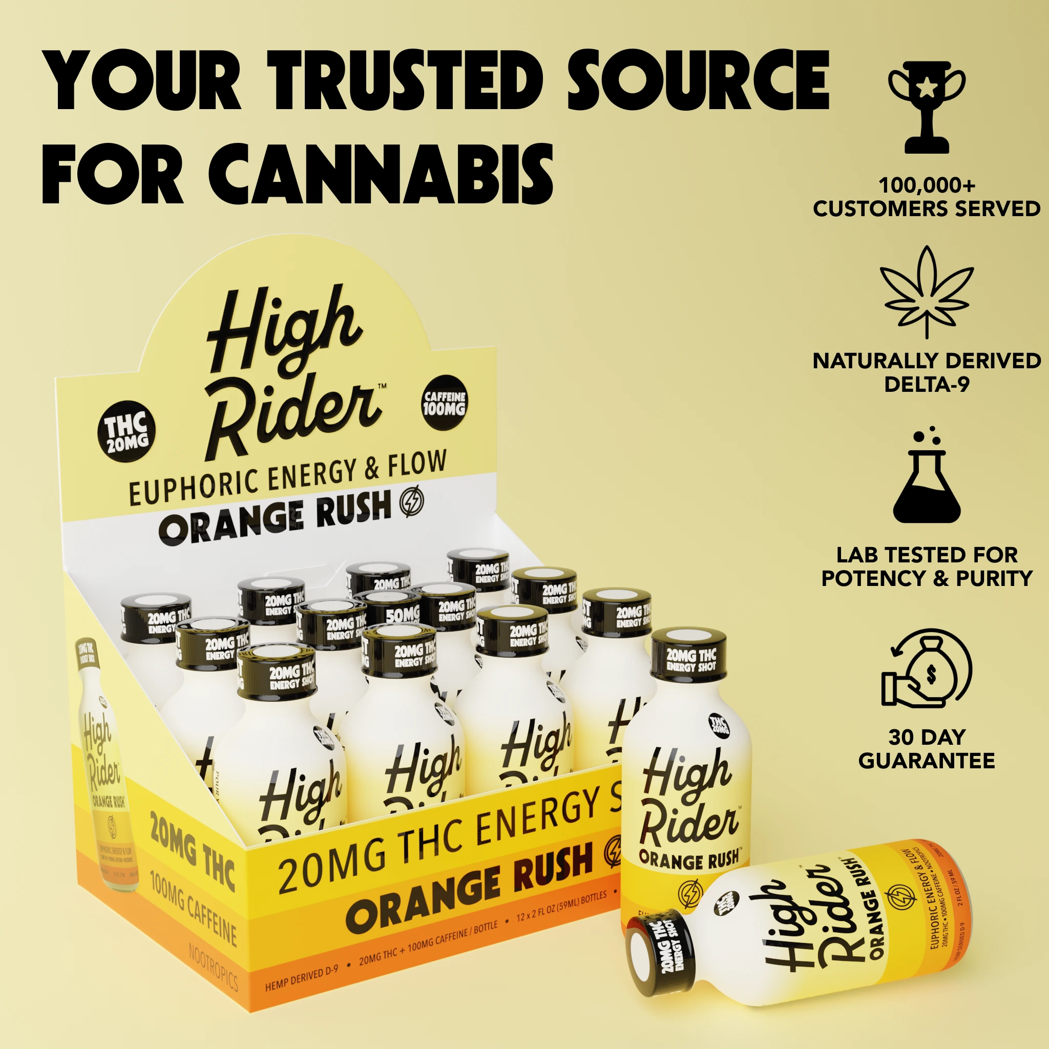 RUSH THC Energy Shot (20MG) – High Rider