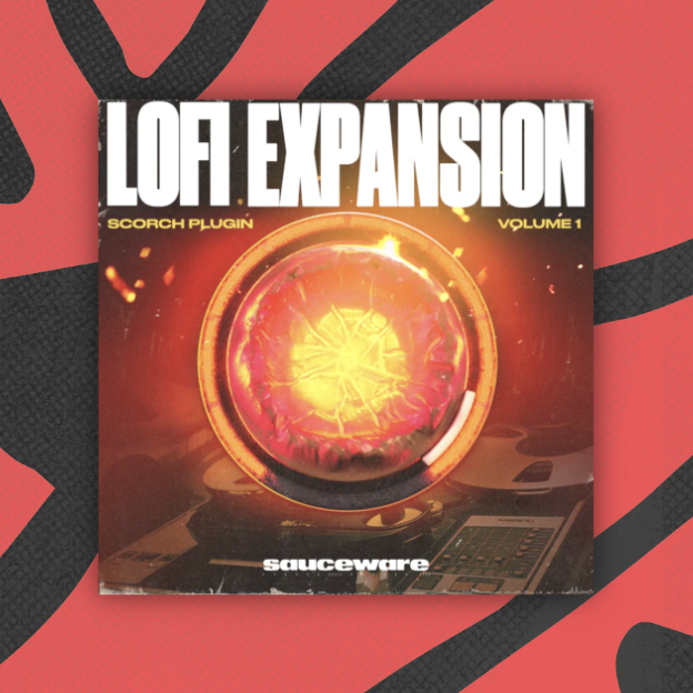 Album cover with fiery circular design and text 'Lofi Expansion'.