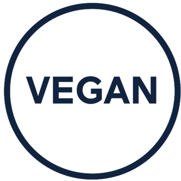 Circle with the word 'VEGAN' inside.
