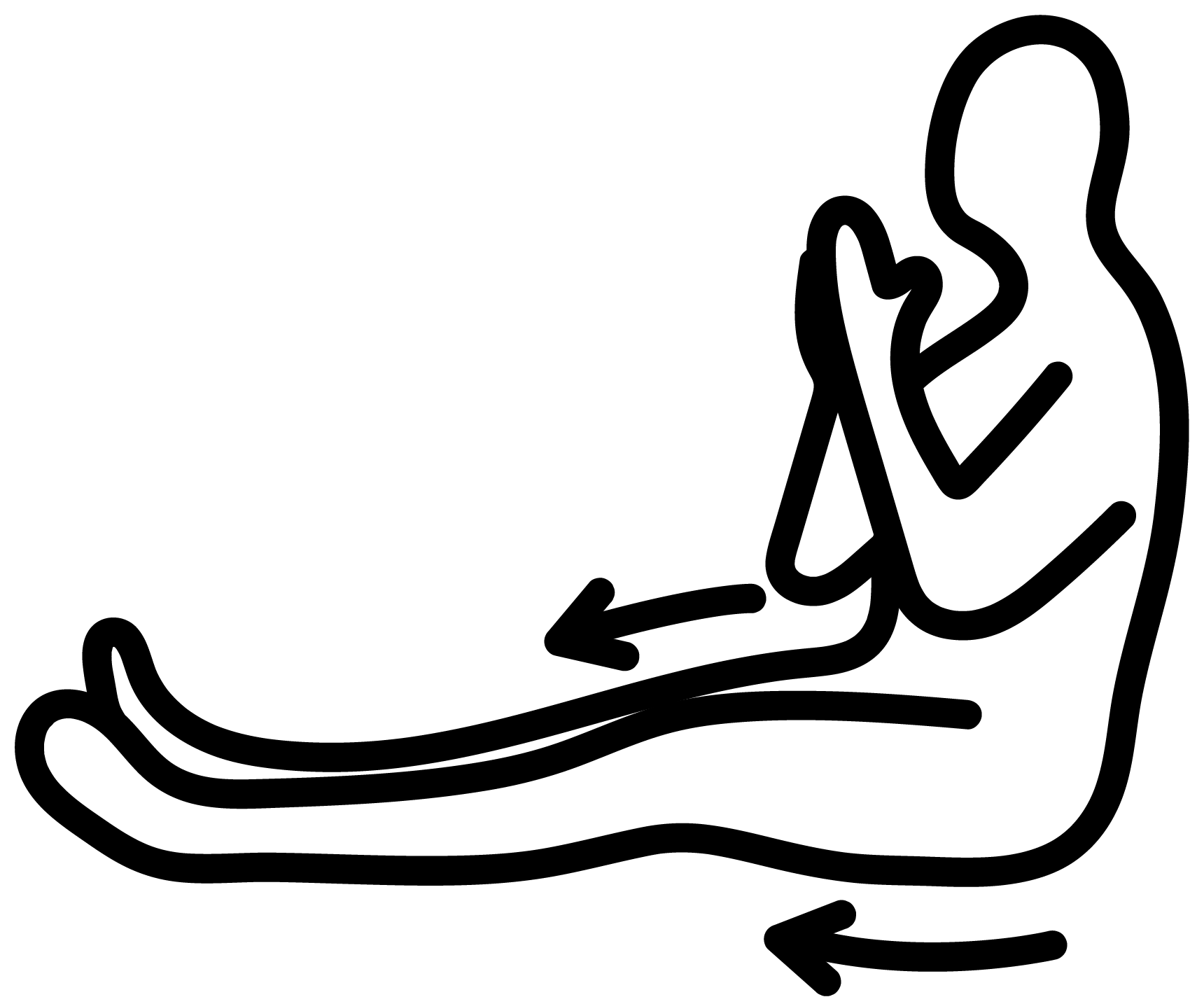 A blue line icon of a stressed-out face holding its head with steam coming from the top.