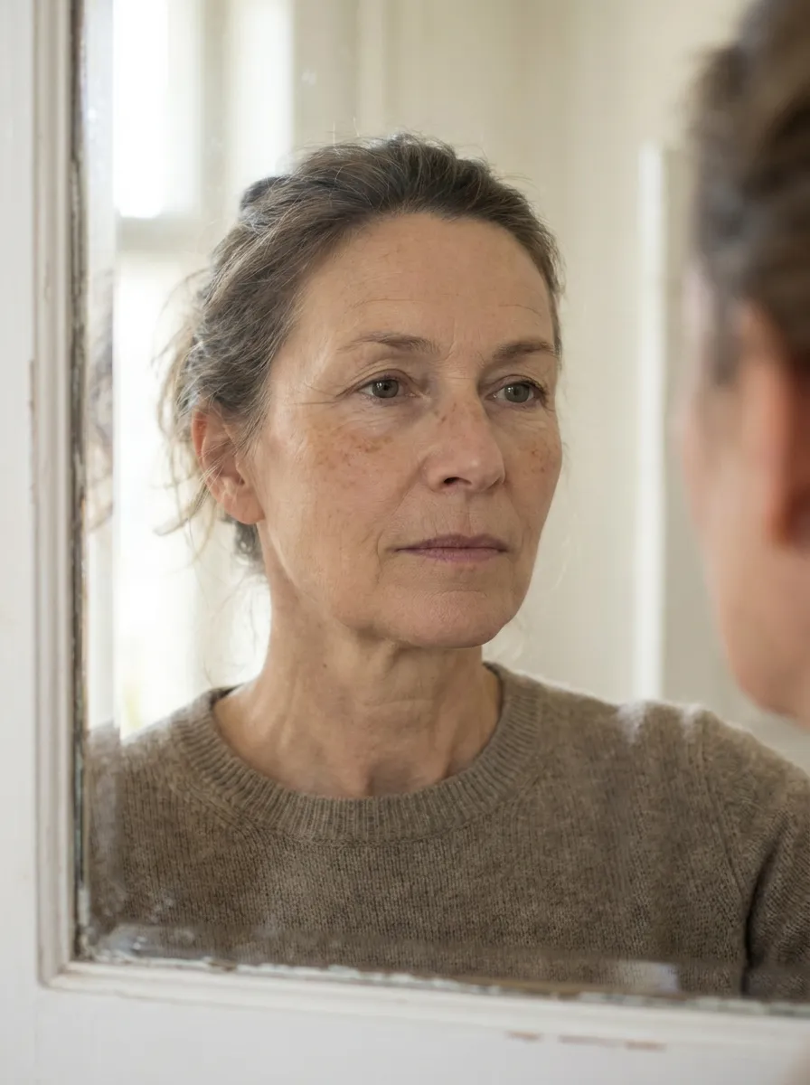 Dark spots on midlife skin