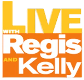 The logo for the television talk show 'Live with Regis and Kelly'.