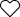 A pixelated outline of a heart icon.