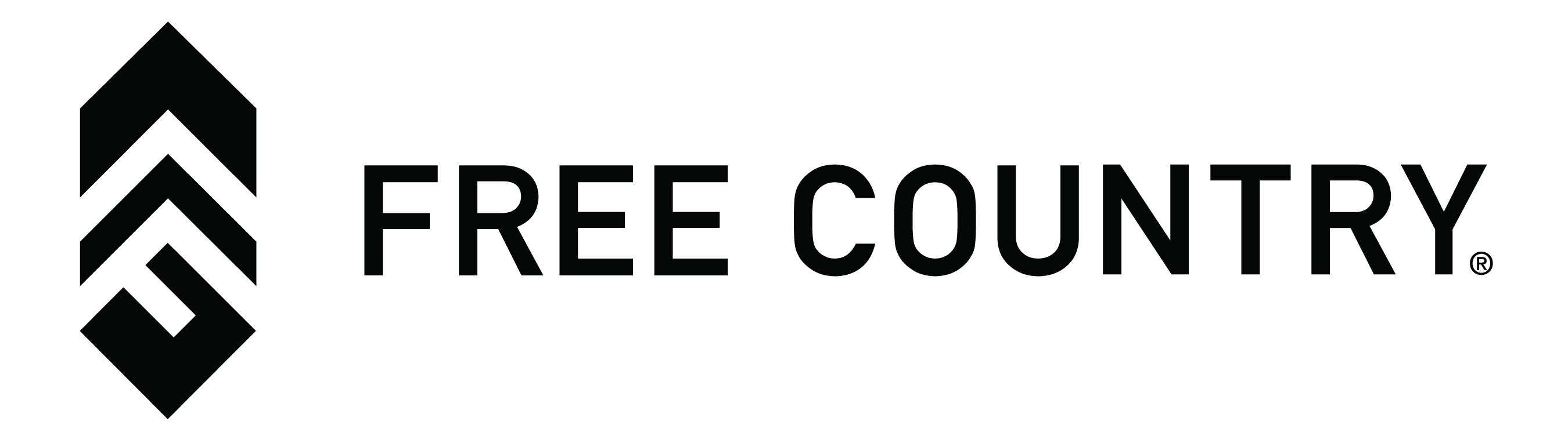 Stylized logo with geometric shapes and the text 'FREE COUNTRY' in bold.